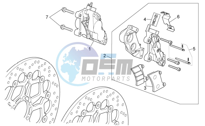 Front brake caliper