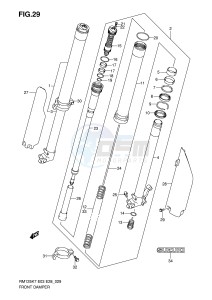 RM125 (E3-E28) drawing FRONT DAMPER