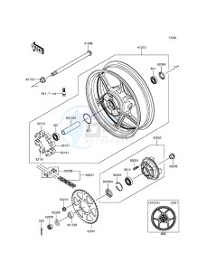 ER-6F EX650EGF XX (EU ME A(FRICA) drawing Rear Hub