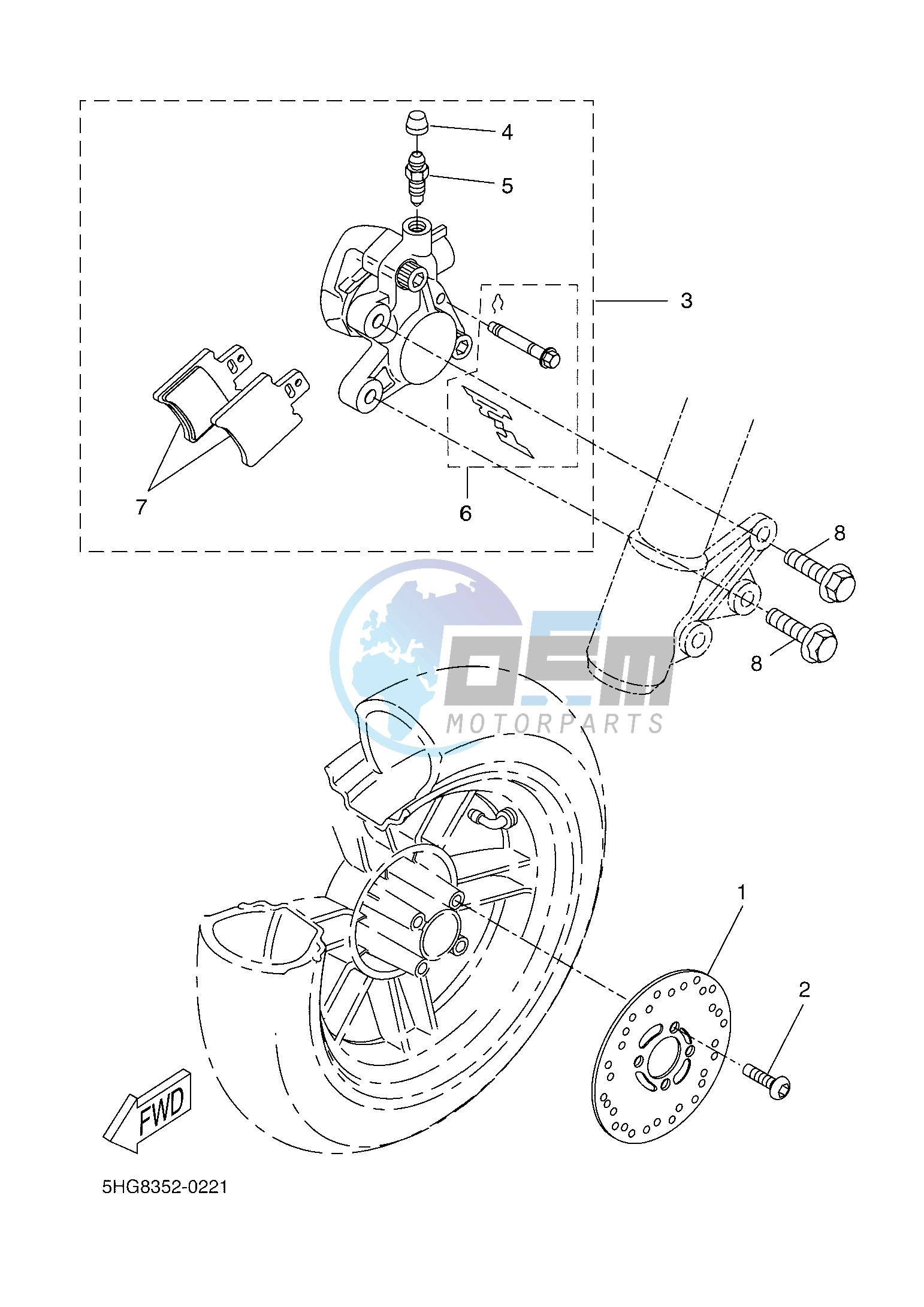 FRONT BRAKE CALIPER