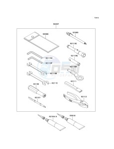 KRF 750 F [TERYX 750 4X4 NRA OUTDOORS] (F8F) C9F drawing OWNERS TOOLS