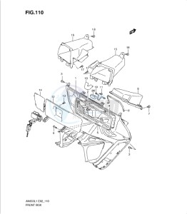 AN650 drawing FRONT BOX (AN650AL1 E24)