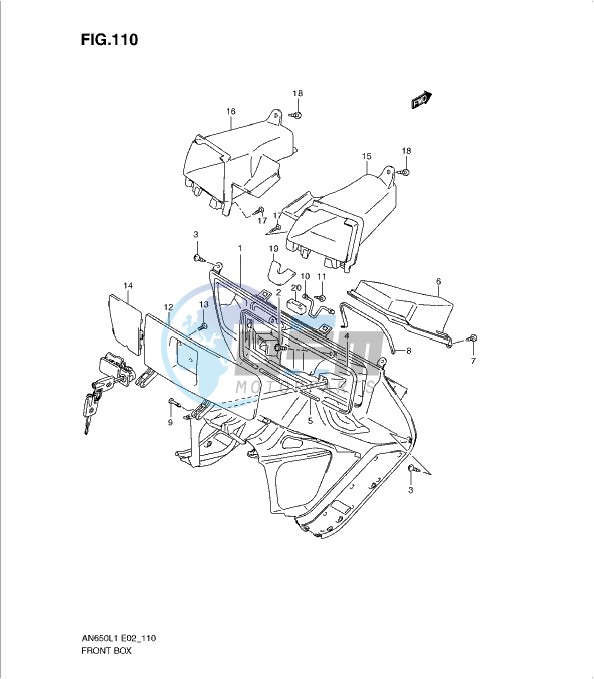 FRONT BOX (AN650AL1 E24)