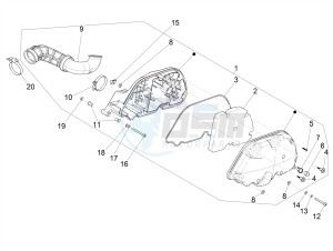 GTV 300 HPE SEI GIORNI IE E4 ABS (NAFTA) drawing Air filter