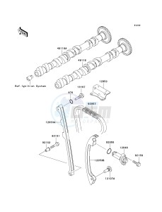 ZX 1200 B [NINJA ZX-12R] (B1-B4) [NINJA ZX-12R] drawing CAMSHAFT-- S- -_TENSIONER