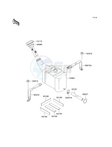 JT 1100 B [1100 STX] (B1-B2) [1100 STX] drawing OIL TANK