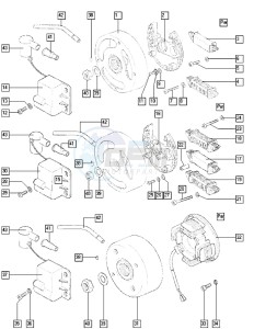 QUADRO_25-45kmh_T-X 50 T-X drawing Magneto