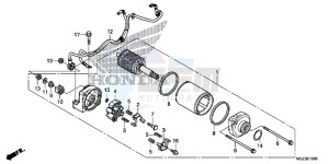 CBR500RD CBR500R UK - (E) drawing STARTER MOTOR