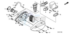 VT750C9 Australia - (U / MK) drawing AIR CLEANER