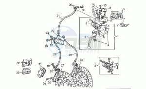 Daytona 1000 drawing Front brake system