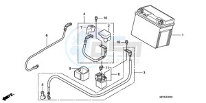 CBR125RWA Germany - (G / WH) drawing BATTERY (CBR125RW7/RW9/RWA)