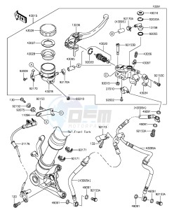 Z1000SX ZX1000LEF FR GB XX (EU ME A(FRICA) drawing Front Master Cylinder