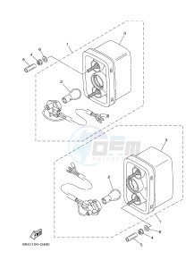 YXR700F YXR7FSPD RHINO 700 SPORTS EDITION (1RBM 1RBN 1RBP) drawing TAILLIGHT