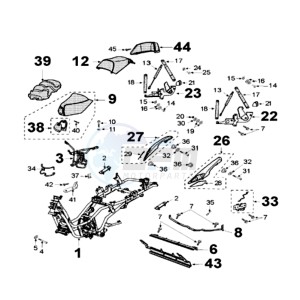 SAT 500 X drawing FRAME AND SADDLE