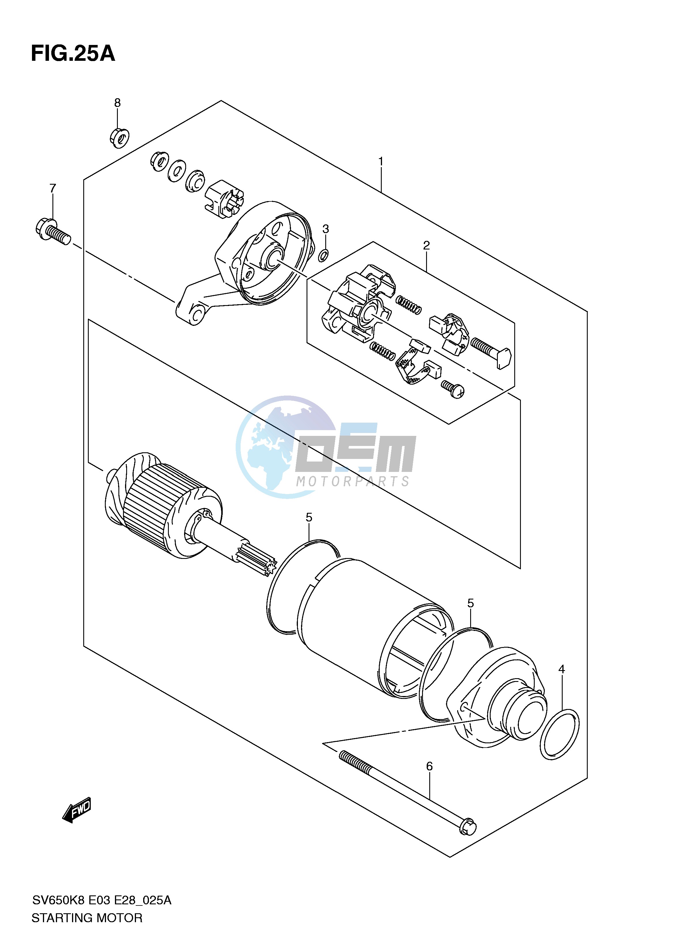 STARTING MOTOR (MODEL L0)