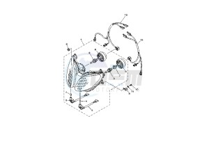 XP T-MAX BLACK MAX 500 drawing HEADLIGHT