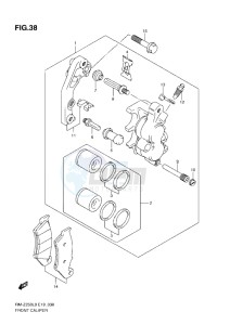 RM-Z 250 drawing FRONT CALIPER (L0-L1)