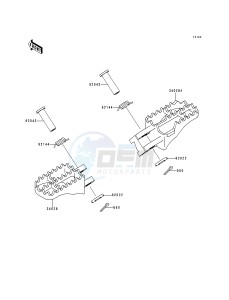 KX 250 L [KX250] (L1) [KX250] drawing FOOTRESTS