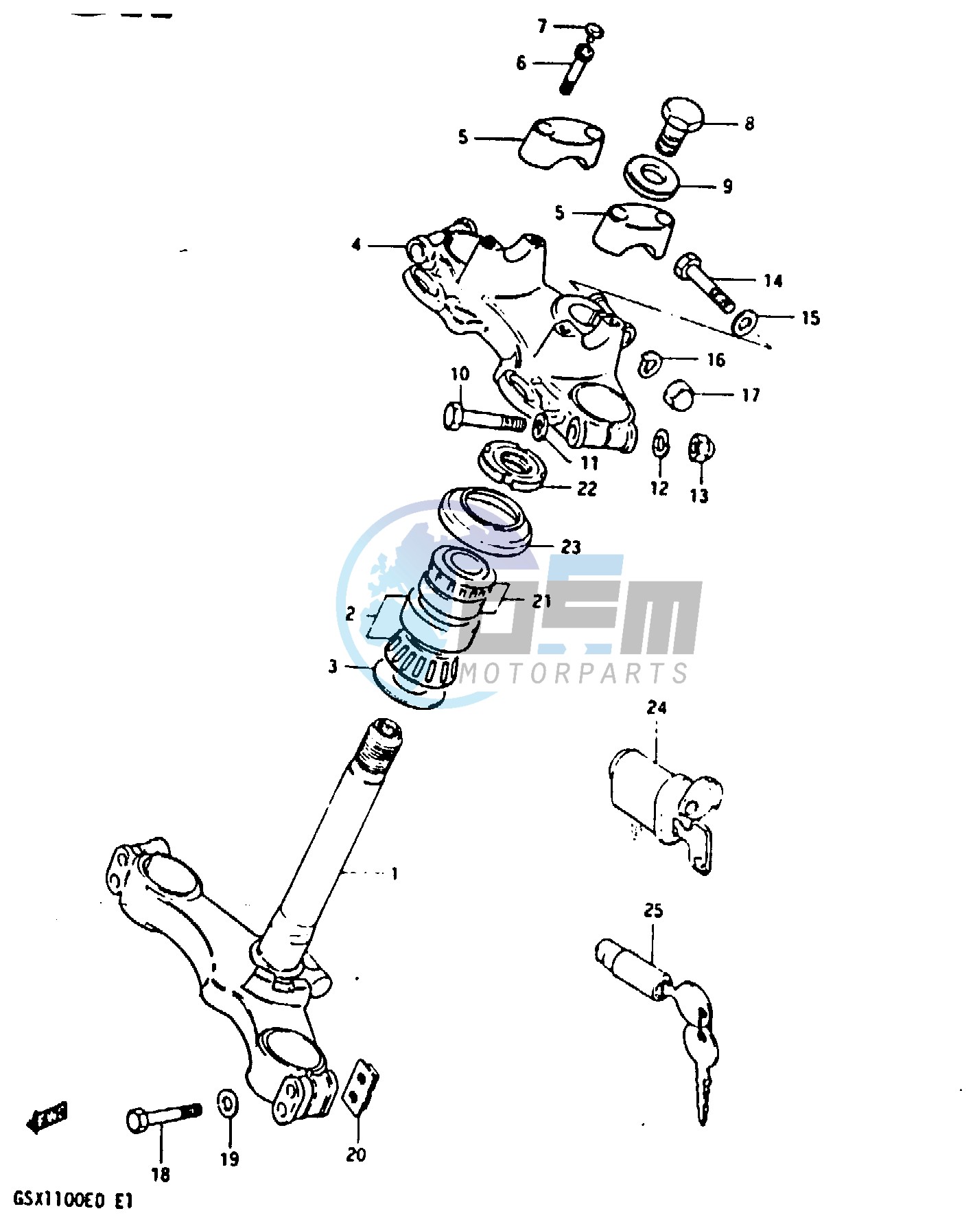 STEERING STEM (GSX1100ESD)