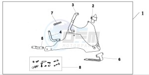 CB600F HORNET S drawing REAR SEAT COWL