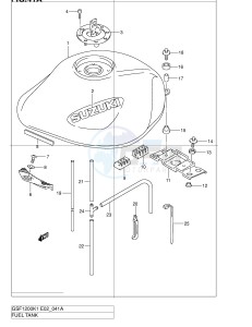 GSF1200 (E2) Bandit drawing FUEL TANK (MODEL K2 K3)