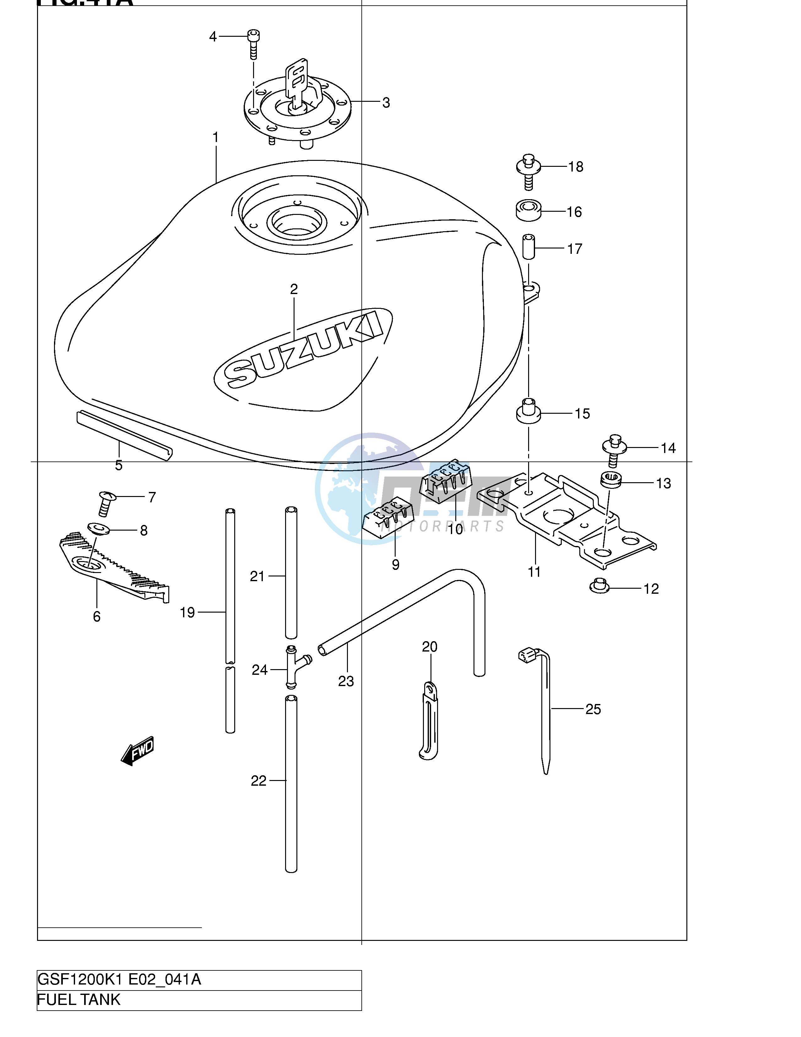 FUEL TANK (MODEL K2 K3)