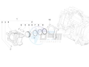 Medley 125 4T ie ABS E4 (EMEA) drawing Cylinder-piston-wrist pin unit