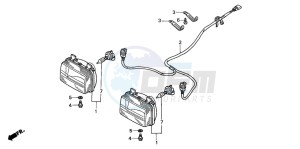 TRX350FM RANCHER 4X4 drawing HEADLIGHT (2)