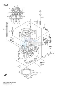 RM-Z250 (E03) drawing CYLINDER HEAD