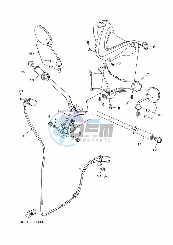 STEERING HANDLE & CABLE