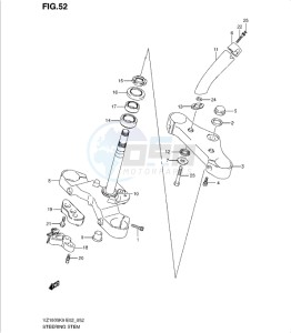 VZ1500K9 drawing STEERING STEM