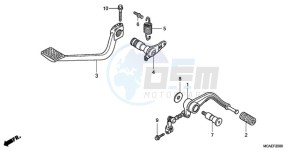 GL18009 Europe Direct - (ED / AB NAV) drawing PEDAL