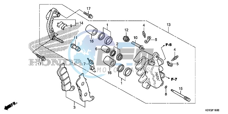 FRONT BRAKE CALIPER