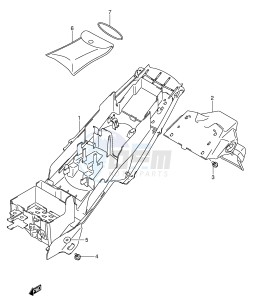 GSX-R600 (E2) drawing REAR FENDER