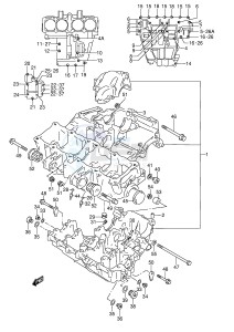 GSX-R1100W (E28) drawing CRANKCASE