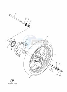 YZF320-A YZF-R3 (B2XH) drawing FRONT WHEEL