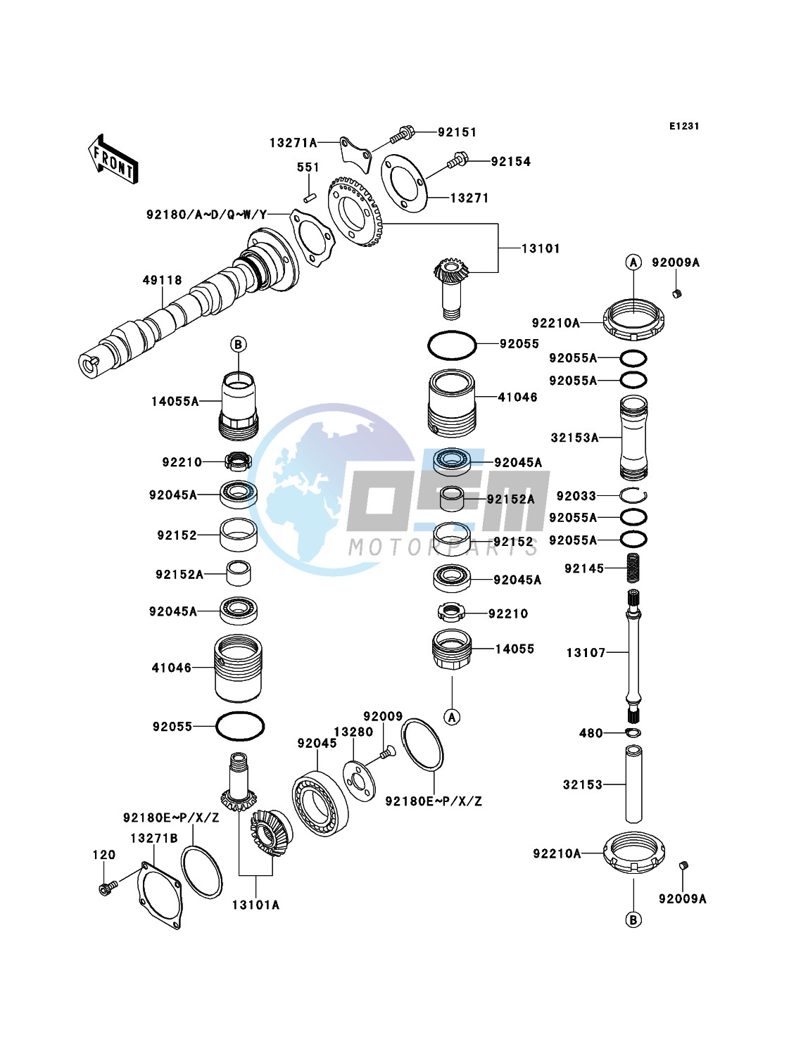 Camshaft(s)/Bevel Gear