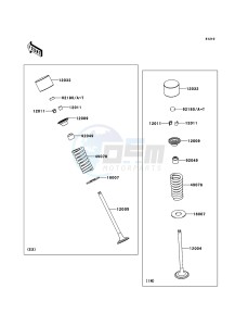 NINJA 250R EX250KCF GB XX (EU ME A(FRICA) drawing Valve(s)