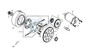 JOYRIDE 125 drawing STARTER CLUTCH