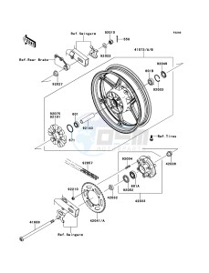 NINJA_250R EX250K8F GB XX (EU ME A(FRICA) drawing Rear Hub