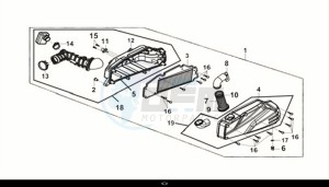 CRUISYM a 125i ABS (LV12W2-EU) (E5) (M1) drawing AIR CLEANER