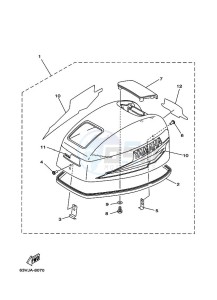 9-9F drawing FAIRING-UPPER