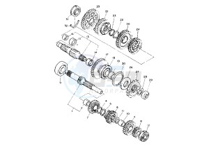 FZR 1000 drawing TRANSMISSION