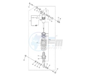 WR F 250 drawing REAR SHOCK ABSORBER