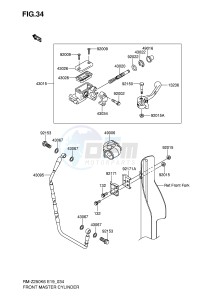 RM-Z250 (E19) drawing FRONT MASTER CYLINDER