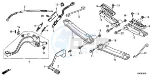 TRX500FEC drawing PEDAL/ STEP