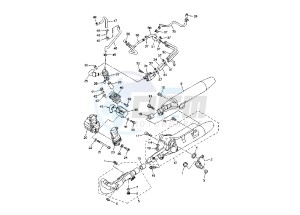 XVS A DRAG STAR CLASSIC 650 drawing EXHAUST SYSTEM