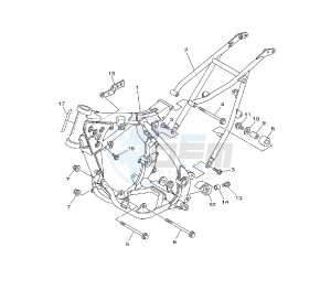 YZ 85 drawing FRAME