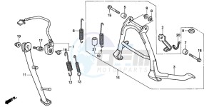 CB750F2 SEVEN FIFTY drawing STAND