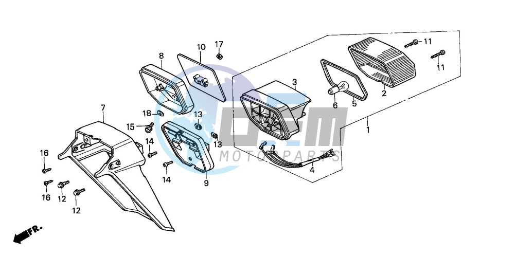 TAILLIGHT/REAR FENDER (H)